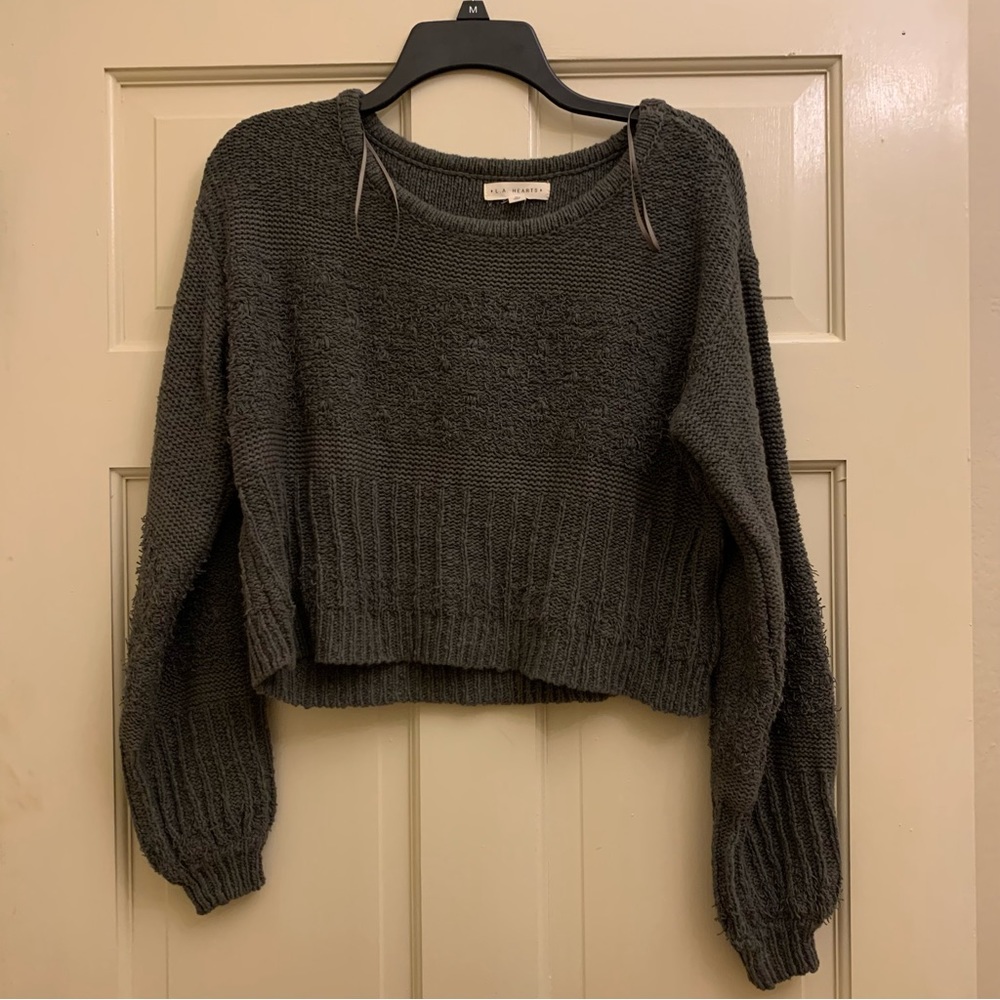 LA Hearts Deep Green Knit Sweater!! 💚🌲